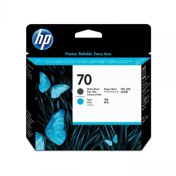 Κεφαλή εκτύπωσης HP 70 ματ μαύρο και κυανό