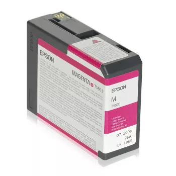 Epson ατομική συσκευασία ματζέντα T580300, ματζέντα, χρωστική μελάνη, 80 ml, 1 τεμ.