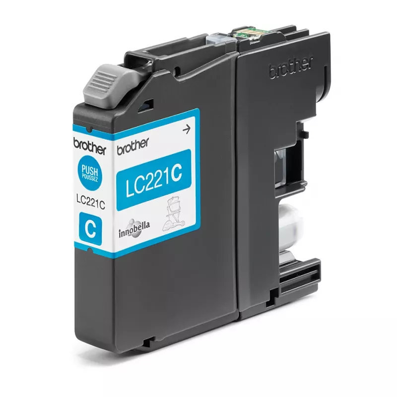Μελανοδοχείο Brother LC-221C μπλε μελάνη 260 σελίδες DCPJ562DW MFCJ480DW