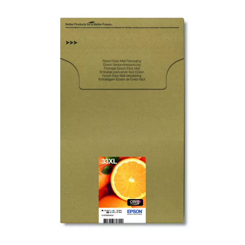 Epson Oranges πολυσυσκευασία 5 χρωμάτων 33XL Claria Premium Ink EasyMail