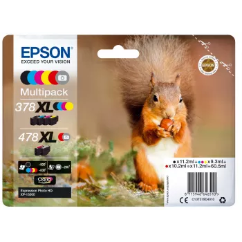 Epson Squirrel πολυσυσκευασία 6 χρωμάτων 378XL / 478XL μελάνη Claria Photo HD
