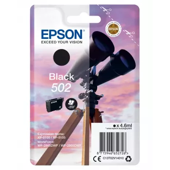 Epson 502 C13T02V14020 κασέτα μελανιού, μαύρο, 4,6 ml