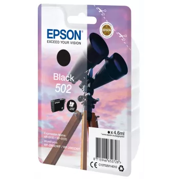 Epson 502 C13T02V14020 κασέτα μελανιού, μαύρο, 4,6 ml