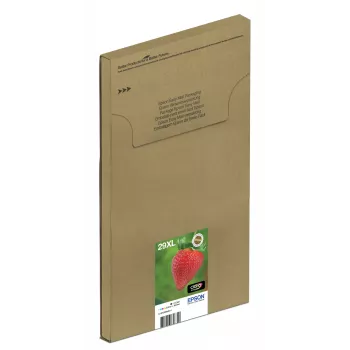 Epson Strawberry πολυσυσκευασία 4 χρωμάτων 29XL EasyMail, High (XL) Yield, μαύρο, cyan, magenta, κίτρινο, 11,3 ml, 6,4 ml, 1 τεμ., πολυσυσκευασία