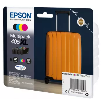 Epson 405XL μελανοδοχείο 1 τεμ. γνήσιο υψηλής (XL) απόδοσης μαύρο, cyan, ματζέντα, κίτρινο