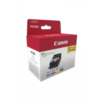 Canon 6509B016 μελανοδοχείο 4 τεμ. γνήσια μαύρο, cyan, ματζέντα, κίτρινο