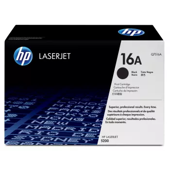 HP 16A Μαύρο Original LaserJet δοχείο τόνερ