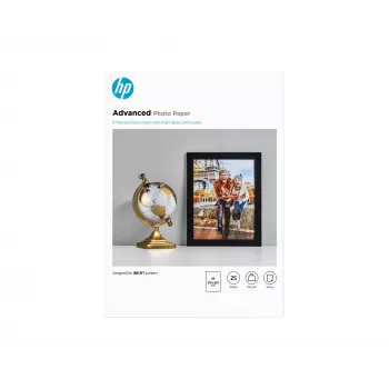 HP Advanced φωτογραφικό χαρτί, γυαλιστερό, 250 g/m², A4 (210 x 297 mm), 25 φύλλα