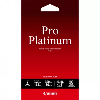 Φωτογραφικό χαρτί, Canon, PT-101 Pro Platinum 4x6 inch – 20 φύλλα