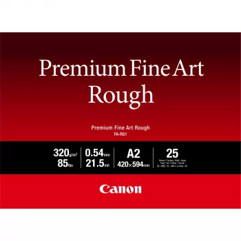 Canon FA-RG1 Premium Fine Art Rough χαρτί, A2, 25 φύλλα, 330 g/m², Inkjet, A2, 25 φύλλα, 540 µm, Canon ImagePROGRAF PRO-1000