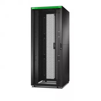 APC Easy Rack, 42U, μαύρο, με οροφή, ροδάκια, πόδια, 4 βάσεις και πλαϊνά τοιχώματα, χωρίς δάπεδο, 1991H x 800B x 800T mm