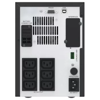 APC Easy UPS 1 Ph Line Interactive, 1500VA, Tower, 230V, 6 έξοδοι IEC C13, AVR, potentialfreier Kontakt, LCD, χωρίς υποστήριξη κάρτας δικτύου