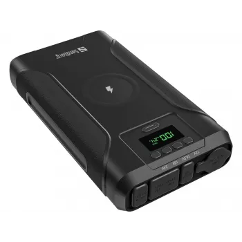 Sandberg Survivor Powerbank 7in1 76800, 76800 mAh, Lithium-Ion (Li-Ion), ασύρματη φόρτιση, 3,6 V, μαύρο