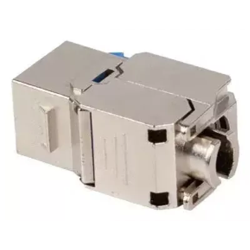 Μονάδα Keystone Lanberg KSF6-4000, επίπεδη υποδοχή RJ-45, μπλε-ασημί