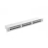 Patch panel Lanberg 24 Port 1U, Κατ. 6, θωρακισμένο, γκρι