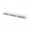 Patch panel Lanberg 24 Port 1U, Κατ. 6, θωρακισμένο, γκρι