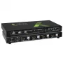 Techly 4x1 USB HDMI 4Kx2K IDATA KVM-HDMI4U Διακόπτης KVM Μαύρο