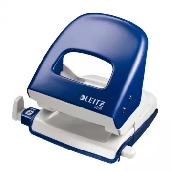 Leitz NeXXt 5008 διατρητικό (5008-00-35), 30 φύλλα, μεταλλικό, με οδηγό για A4, A5, A6, Folio, μπλε