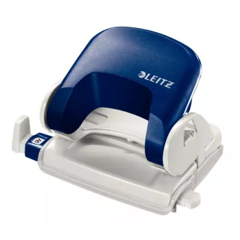 Leitz NeXXt 5038 διατρητικό (5038-00-35), 16 φύλλα, μεταλλική βάση με πλαστικό πάτο, με οδηγό, μπλε