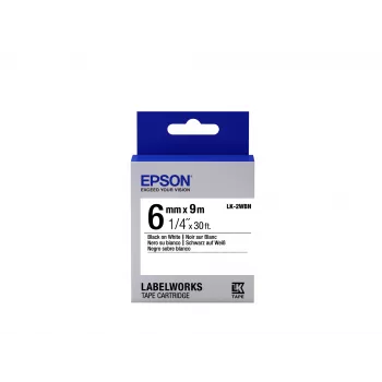 Epson κασέτα ετικετών Standard LK-2WBN μαύρο/λευκό 6mm (9m)