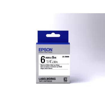Epson κασέτα ετικετών Standard LK-2WBN μαύρο/λευκό 6mm (9m)