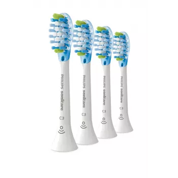 Philips Premium Plaque Defence HX9044/87 Συσκευασία 4 τεμ. κεφαλές βούρτσας, 4 τεμ., Λευκό, 3 μήνες, Μέτρια, 62000 κινήσεις ανά λεπτό, Philips