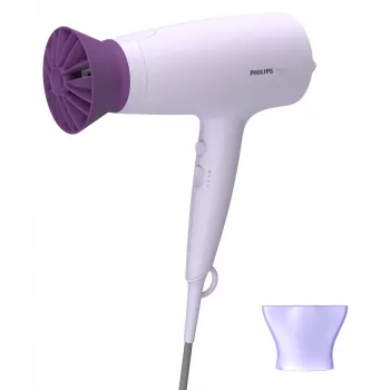 Σεσουάρ Philips BHD341/10 2100 W, μωβ, 6 ταχύτητες, 6 βαθμίδες θερμότητας, κρύος αέρας, ακροφύσιο styling