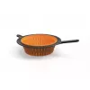 Fiskars 1027304 αναδιπλούμενο σουρωτήρι, 29 cm, πλαστικό/σιλικόνη, μαύρο/πορτοκαλί