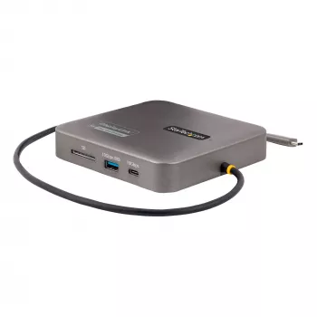StarTech.com Θύρα Σύνδεσης USB-C, Dual 4K 60Hz HDMI, συμβατή με Macbook Pro (M1/M2/M3/M4) και Windows, Hub USB-A/USB-C 10Gbps, 100W Power Delivery, GbE, SD, Καλώδιο 56cm