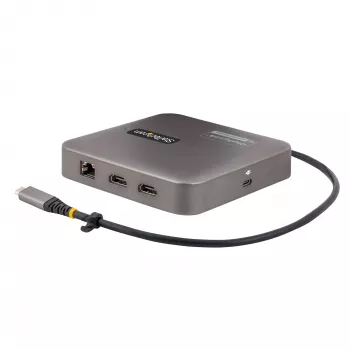 StarTech.com Θύρα Σύνδεσης USB-C, Dual 4K 60Hz HDMI, συμβατή με Macbook Pro (M1/M2/M3/M4) και Windows, Hub USB-A/USB-C 10Gbps, 100W Power Delivery, GbE, SD, Καλώδιο 56cm