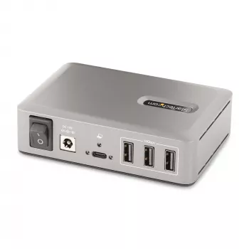 StarTech.com Hub USB-C 10 Θυρών - 8x USB-A/2x USB-C - Self-Powered με Τροφοδοτικό 65W - USB 3.1 10Gbps - Hub USB για Desktop/Laptop με Πιστοποιημένο USB-IF Κλειδωμένο Καλώδιο 3ft, Hub USB C