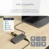 StarTech.com Προσαρμογέας USB-C Πολλαπλών Θυρών – 4K 60Hz HDMI Video, Hub USB-A 3 Θυρών 5Gbit/s, 100W USB Power Delivery Pass-Through/GbE/SD/MicroSD, Καλώδιο 30cm, Φορητή Θύρα Σύνδεσης Φορητού Υπολογιστή