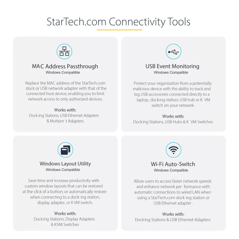 StarTech.com Προσαρμογέας USB-C Πολλαπλών Θυρών – 4K 60Hz HDMI Video, Hub USB-A 3 Θυρών 5Gbit/s, 100W USB Power Delivery Pass-Through/GbE/SD/MicroSD, Καλώδιο 30cm, Φορητή Θύρα Σύνδεσης Φορητού Υπολογιστή