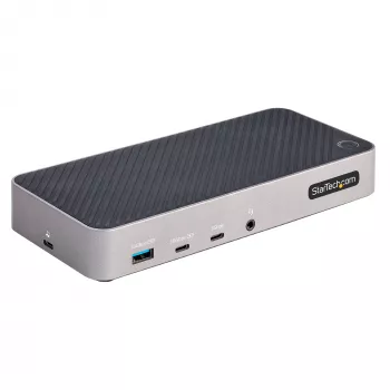 StarTech.com Θύρα Σύνδεσης USB-C Τριών Οθονών - HDMI/DP Triple 4k USB-C Dock - 5x USB Hub - GbE - 100W PD - Καθολική Θύρα Σύνδεσης Πολλαπλών Οθονών - Συμβατή με Thunderbolt 3/4