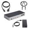 StarTech.com Θύρα Σύνδεσης USB-C Τριών Οθονών - HDMI/DP Triple 4k USB-C Dock - 5x USB Hub - GbE - 100W PD - Καθολική Θύρα Σύνδεσης Πολλαπλών Οθονών - Συμβατή με Thunderbolt 3/4