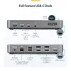 StarTech.com Θύρα Σύνδεσης USB-C Τριών Οθονών - HDMI/DP Triple 4k USB-C Dock - 5x USB Hub - GbE - 100W PD - Καθολική Θύρα Σύνδεσης Πολλαπλών Οθονών - Συμβατή με Thunderbolt 3/4