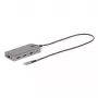StarTech.com Προσαρμογέας USB-C Πολλαπλών Θυρών Τριών Οθονών, Dual 4K 60Hz + 4K 30Hz HDMI & DisplayPort, Hub USB 3 Θυρών 10Gbps, 100W PD Pass-Through, GbE, Travel Dock, Windows & ChromeOS