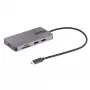 StarTech.com Προσαρμογέας USB-C Πολλαπλών Θυρών, Dual-HDMI Video, 4K 60Hz, Hub USB-A 2 Θυρών 5 Gbit/s, 100 W Power Delivery Pass-Through/GbE/SD/MicroSD, Καλώδιο 30 cm, Travel Dock, Θύρα Σύνδεσης Φορητού Υπολογιστή