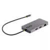 StarTech.com Προσαρμογέας USB-C Πολλαπλών Θυρών, Dual-HDMI Video, 4K 60Hz, Hub USB-A 2 Θυρών 5 Gbit/s, 100 W Power Delivery Pass-Through/GbE/SD/MicroSD, Καλώδιο 30 cm, Travel Dock, Θύρα Σύνδεσης Φορητού Υπολογιστή