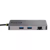 StarTech.com Προσαρμογέας USB-C Πολλαπλών Θυρών, Dual-HDMI Video, 4K 60Hz, Hub USB-A 2 Θυρών 5 Gbit/s, 100 W Power Delivery Pass-Through/GbE/SD/MicroSD, Καλώδιο 30 cm, Travel Dock, Θύρα Σύνδεσης Φορητού Υπολογιστή