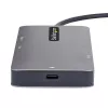 StarTech.com Προσαρμογέας USB-C Πολλαπλών Θυρών, Dual-HDMI Video, 4K 60Hz, Hub USB-A 2 Θυρών 5 Gbit/s, 100 W Power Delivery Pass-Through/GbE/SD/MicroSD, Καλώδιο 30 cm, Travel Dock, Θύρα Σύνδεσης Φορητού Υπολογιστή