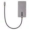 StarTech.com Προσαρμογέας USB-C Πολλαπλών Θυρών, Dual-HDMI Video, 4K 60Hz, Hub USB-A 2 Θυρών 5 Gbit/s, 100 W Power Delivery Pass-Through/GbE/SD/MicroSD, Καλώδιο 30 cm, Travel Dock, Θύρα Σύνδεσης Φορητού Υπολογιστή