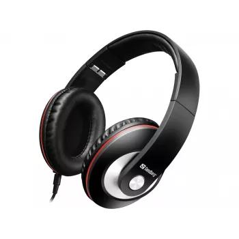 Sandberg Play'n Go Headset Μαύρο, Ενσύρματο, Κλήσεις/Μουσική, 20 - 20000 Hz, 430 g, Headset, Μαύρο