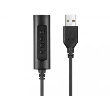 Sandberg 2in1 Office Headset Καρφί+USB, Ενσύρματο, Γραφείο/Callcenter, 20 - 20000 Hz, 110 g, Ακουστικά, Μαύρο