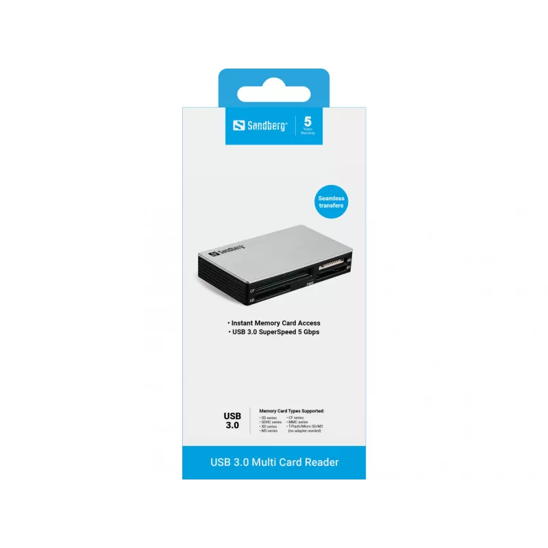 Sandberg USB 3.0 Αναγνώστης Καρτών Multi