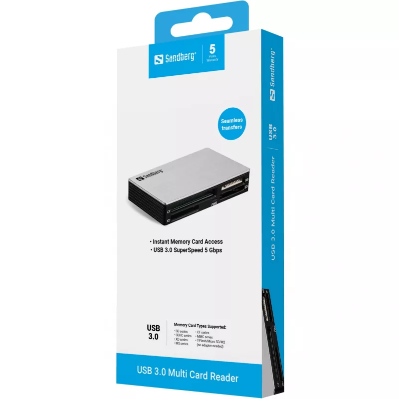 Sandberg USB 3.0 Αναγνώστης Καρτών Multi