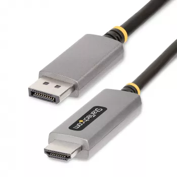 StarTech.com Καλώδιο Προσαρμογέα DisplayPort σε HDMI 2 m, 8K 60Hz, 4K 144Hz, HDR10, Ενεργός Μετατροπέας Βίντεο DP 1.4 σε HDMI 2.1, DisplayPort Desktop σε Οθόνη HDMI, M/M - Καλώδιο DisplayPort σε HDMI