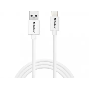 Sandberg USB-C 3.1 USB-A 3.0 1M, 1 m, USB A, USB C, USB 3.2 Gen 1 (3.1 Gen 1), Βύσμα/Βύσμα, Λευκό