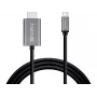 Sandberg Καλώδιο USB-C σε HDMI 2M, 2 m, USB Type-C, HDMI, Βύσμα, Βύσμα, Ευθύ