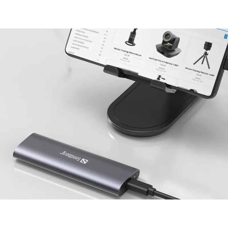 Sandberg USB 3.2 θήκη για M.2+NVMe SSD